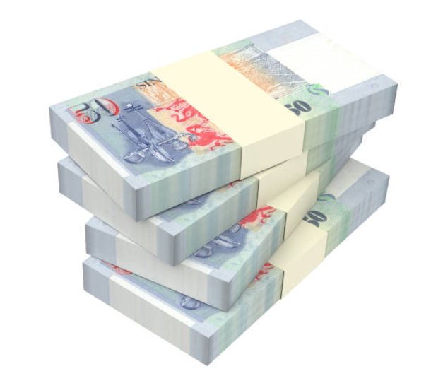 Stacks of Singapore dollar notes
